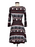 Derek Heart Print Black Casual Dress Size M - photo 2
