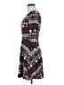 Derek Heart Print Black Casual Dress Size M - photo 5