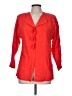Neiman Marcus 100% Cotton Red 3/4 Sleeve Button-Down Shirt Size M - photo 1