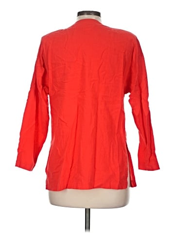 Neiman Marcus 3/4 Sleeve Button-Down Shirt (view 2)