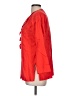 Neiman Marcus 100% Cotton Red 3/4 Sleeve Button-Down Shirt Size M - photo 5