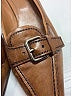 Prada 100% Leather Brown Heels Size EU 39 - photo 3