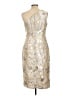 Xscape Metallic Silver Cocktail Dress Size 12 - photo 2