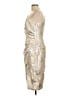 Xscape Metallic Silver Cocktail Dress Size 12 - photo 5