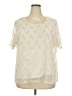 Kathie Lee 100% Polyester Ivory Short Sleeve Blouse Size 26 - 28 - photo 1