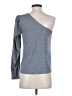 Socialite Metallic Silver Long Sleeve Top Size XS - photo 2