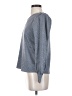 Socialite Metallic Silver Long Sleeve Top Size XS - photo 5
