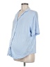 Old Navy - Maternity Blue Short Sleeve Blouse Size Med Maternity - photo 1
