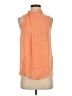 Naked Zebra 100% Polyester Orange Sleeveless Blouse Size S - photo 1