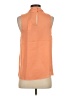 Naked Zebra 100% Polyester Orange Sleeveless Blouse Size S - photo 2
