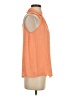 Naked Zebra 100% Polyester Orange Sleeveless Blouse Size S - photo 4