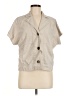 Wearables 100% Lyocell Tan Short Sleeve Blouse Size S - photo 1