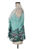 Milano 100% Polyester Teal Sleeveless Blouse Size M - photo 5