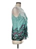 Milano 100% Polyester Teal Sleeveless Blouse Size M - photo 4