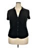 Sanctuary Black Short Sleeve Polo Size 2X - photo 1