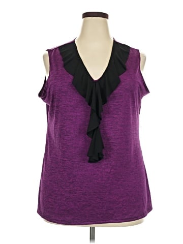 Double Take Sleeveless Blouse (view 1)