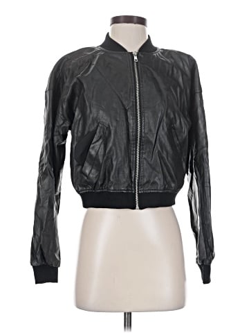 No Boundaries Faux Leather Jacket (view 1)