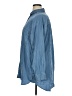 Ann Taylor LOFT Blue Long Sleeve Button-Down Shirt Size XL - photo 5