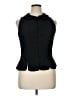 VIRGO II Black Sleeveless Button-Down Shirt Size 16 - photo 1