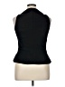 VIRGO II Black Sleeveless Button-Down Shirt Size 16 - photo 2