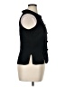 VIRGO II Black Sleeveless Button-Down Shirt Size 16 - photo 4