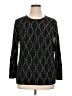 PREMISE Chevron-herringbone Black Pullover Sweater Size 1X - photo 1
