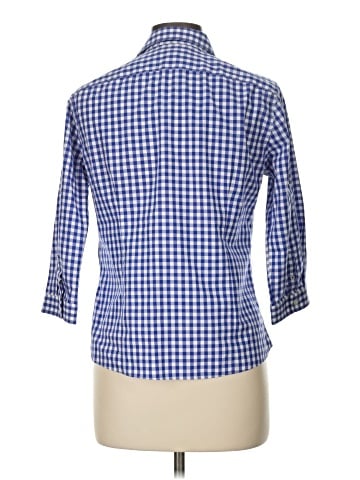 Lands' End 3/4 Sleeve Button-Down Shirt (view 2)