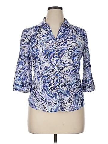 Karen Scott 3/4 Sleeve Blouse (view 1)