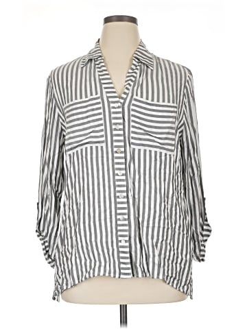 Ruby Rd. 3/4 Sleeve Button-Down Shirt (view 1)