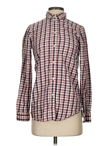 Madewell Flannel Slim Boyshirt in Palma Plaid (view 1)