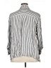 Ruby Rd. 100% Rayon Stripes Gray 3/4 Sleeve Button-Down Shirt Size XL Petite - photo 2