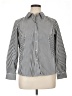 Foxcroft Stripes Silver 3/4 Sleeve Blouse Size 16 (petite) - photo 1