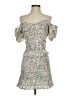 Mable Print Blue Cocktail Dress Size M - photo 1
