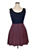 Derek Heart Chevron-herringbone Blue Casual Dress Size XL - photo 1