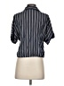 Kut from the Kloth 100% Rayon Stripes Blue Short Sleeve Blouse Size XS - photo 2