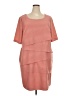 Connected Apparel Pink Casual Dress Size 22 - photo 1