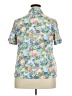Blair Floral Blue Short Sleeve Blouse Size XXL (estimated) - photo 2