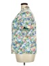Blair Floral Blue Short Sleeve Blouse Size XXL (estimated) - photo 5