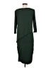Grace Elements Solid Green Casual Dress Size M - photo 2