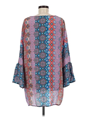 Tolani 3/4 Sleeve Silk Top (view 2)