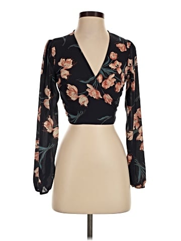 Charlotte Russe Long Sleeve Blouse (view 1)