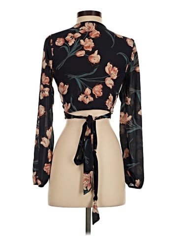Charlotte Russe Long Sleeve Blouse (view 2)