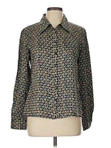 Express Long Sleeve Silk Top (view 1)