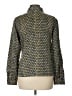 Express 100% Silk Print Green Long Sleeve Silk Top Size L - photo 2