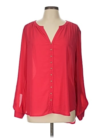 New York & Company 3/4 Sleeve Blouse (view 1)