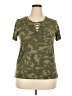 Modern Lux Camo Green Short Sleeve Top Size XXL - photo 1