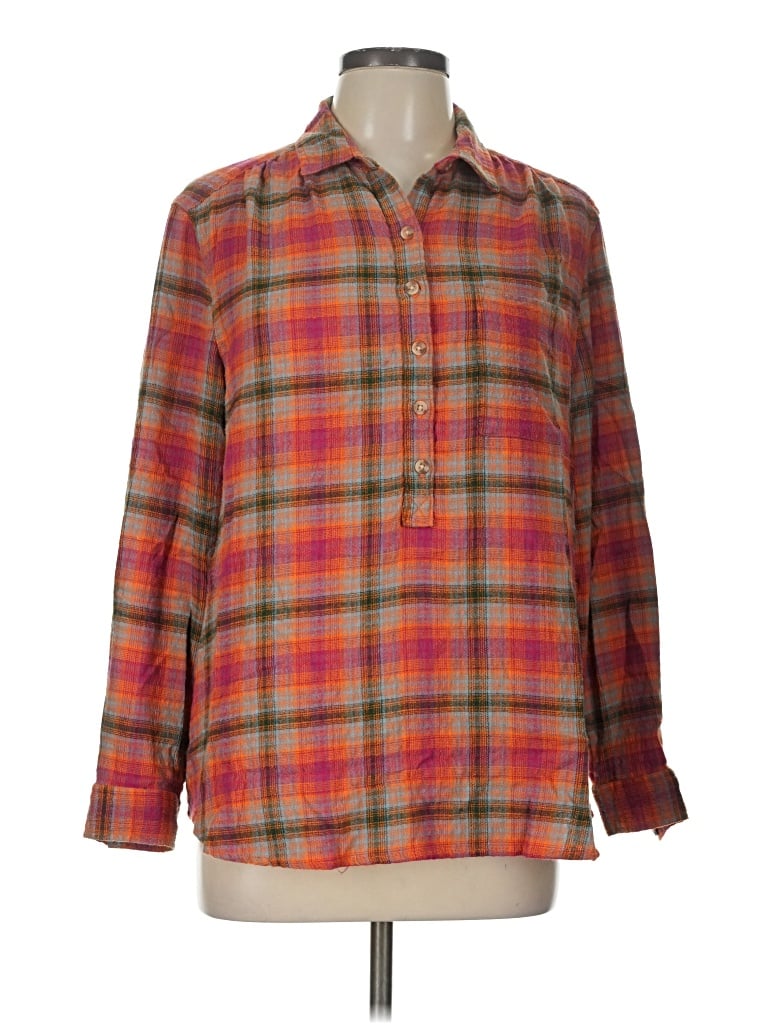 Pre-owned Beachlunchlounge Long Sleeve Blouse In Red