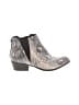 Esprit Animal Print Snake Print Gray Ankle Boots Size 9 - photo 1
