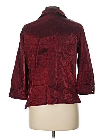 JS Collections 3/4 Sleeve Button-Down Shirt (view 2)