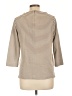 Elle Stripes Tan 3/4 Sleeve Top Size L - photo 2